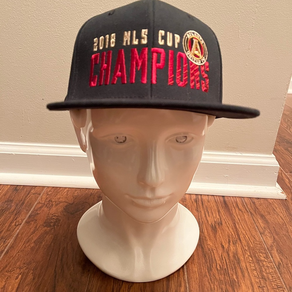 Atlanta United 2018 MLS Cup Champions Black Embroidered Hat Fanatics Snapback